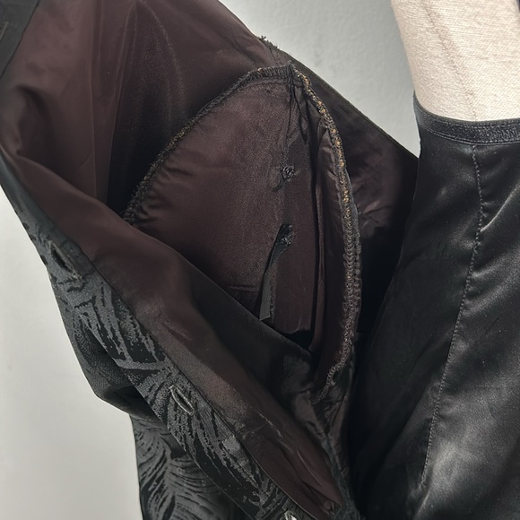 Vintage Silk Saint Romei A-Line Layered Midi Skirt V-Neck Dress size small - Picture 15 of 16